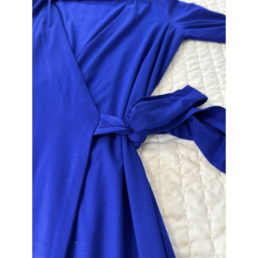 Diane von Furstenberg New Julian Two Mini Cobalt Blue Wrap Dress Size 6 Iconic - Picture 8 of 16